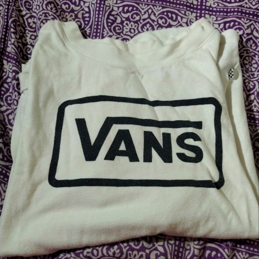 women's white vans tee